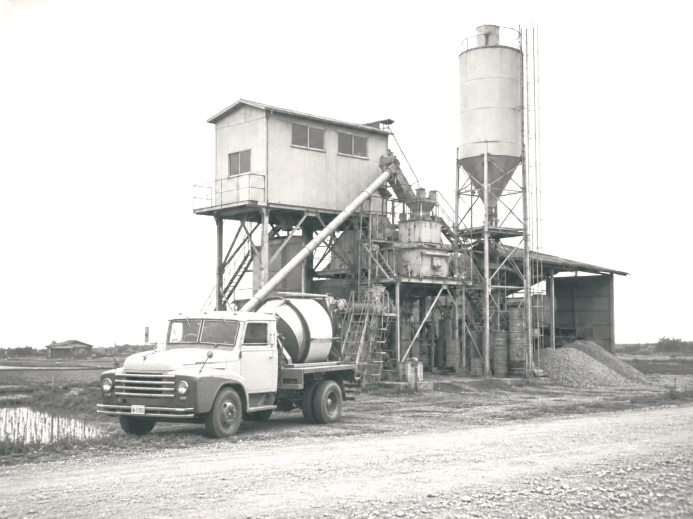 1972年、藤井寺市道明寺に建設したプラント