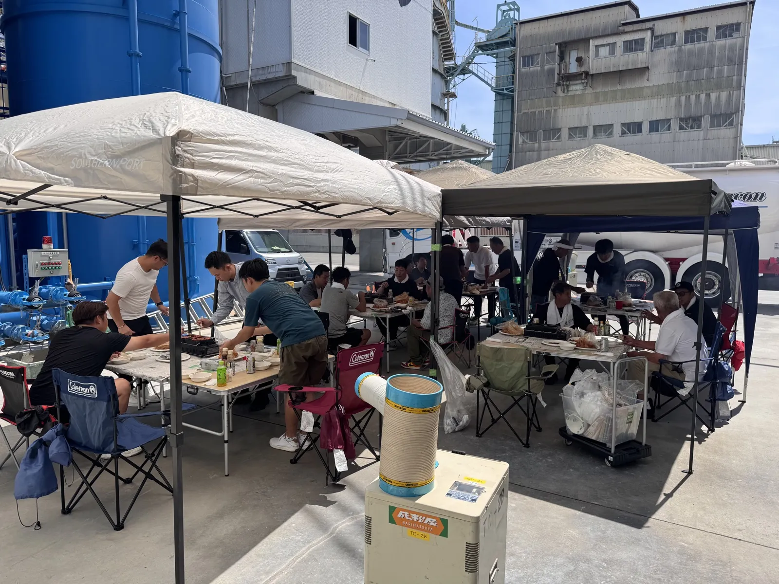 BBQ交流会の様子